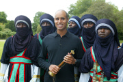 'The Desert is Not Silent' Art Exhibition by Saif Al-Islam Gaddafi, London, Britain - 23 Jul 2002