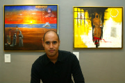 'The Desert is Not Silent' Art Exhibition by Saif Al-Islam Gaddafi, London, Britain - 23 Jul 2002