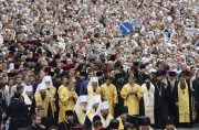 1000th anniversary of the Repose of Vladimir the Great at St. Vladimir's Hill, Kiev, Ukraine - 27 Jul 2015