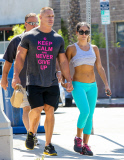 *EXCLUSIVE* John Cena and Nikki Bella take a walk after lunch in Venice