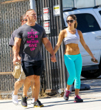 *EXCLUSIVE* John Cena and Nikki Bella take a walk after lunch in Venice
