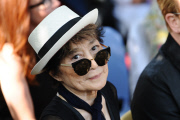 NY:  John Lennon Tapestry Unveiled By Bono And Ono