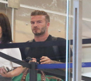 David Beckham looking buff in black at LAX - Part 2