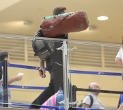David Beckham looking buff in black at LAX - Part 2