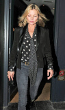 EXC - KATE MOSS AT COTE DE BRASSERIE RESTAURANT IN HIGHGATE