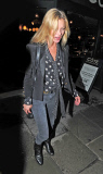 EXC - KATE MOSS AT COTE DE BRASSERIE RESTAURANT IN HIGHGATE