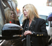 EXC - KATE MOSS AT COTE DE BRASSERIE RESTAURANT IN HIGHGATE