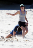RYAN O KANE AND EMMA HAMILTON ON SYDNEY BEACH