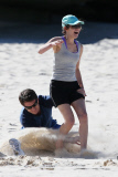 RYAN O KANE AND EMMA HAMILTON ON SYDNEY BEACH