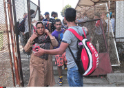 Macedonia Syrian migrants on the Balkan route to EU