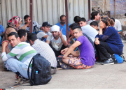 Macedonia Syrian migrants on the Balkan route to EU