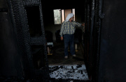 Arson attcak on a house in Kafr Duma village near the West Bank city of Nablus, Palestinian Territories - 31 Jul 2015