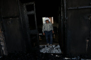 Arson attcak on a house in Kafr Duma village near the West Bank city of Nablus, Palestinian Territories - 31 Jul 2015