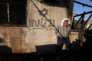 Arson attcak on a house in Kafr Duma village near the West Bank city of Nablus, Palestinian Territories - 31 Jul 2015