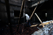 Arson attcak on a house in Kafr Duma village near the West Bank city of Nablus, Palestinian Territories - 31 Jul 2015