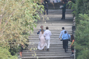 Pierre Casiraghi and Beatrice Borromeo arrive on Borromean Islands for Wedding