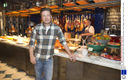 Jamie Oliver launching his latest 'Jamie's Italian' restaurant at the Hilton Tower Bridge, London, Britain - 20 Apr 2015