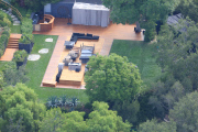 PREMIUM EXCLUSIVE Views of Jennifer Aniston and Justin Theroux's home morning after backyard wedding 