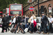 Tube strike in London, Britain - 06 Aug 2015