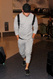 *EXCLUSIVE* Nick Jonas travels in comfort at LAX