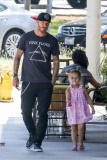 *EXCLUSIVE* David Beckham takes adorable little Harper to lunch