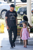 *EXCLUSIVE* David Beckham takes adorable little Harper to lunch