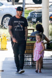 *EXCLUSIVE* David Beckham takes adorable little Harper to lunch