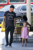 *EXCLUSIVE* David Beckham takes adorable little Harper to lunch