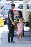 *EXCLUSIVE* David Beckham takes adorable little Harper to lunch