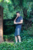 A stressed-out Ben Affleck smokes a cigarette while Jen has a private talk with their daughter