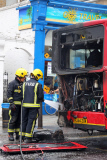 Bus fire in Blackheath, London, Britain - 10th August 2015