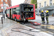 Bus fire in Blackheath, London, Britain - 10th August 2015