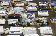 Houston stadium becomes shelter for hurricane Katrina victims