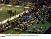 LA: NEW ORLEANS RESIDENT SEEK SHELTER AT SUPERDOME