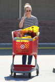 January Jones takes a trip to Target to pick up some essentials
