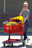 January Jones takes a trip to Target to pick up some essentials