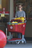January Jones takes a trip to Target to pick up some essentials