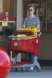 January Jones takes a trip to Target to pick up some essentials