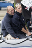 Zara Phillips and Mike Tindall attend The Artemis Challenge, Cowes Week, Isle of Wight - 13 Aug 2015