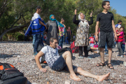 Flüchtlinge auf der griechischen Insel Lesbos