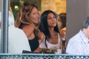 *EXCLUSIVE* A happy Kourtney Kardashian has a girls night out