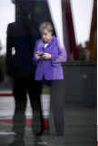 Berlin German Chancellor Angela Merkel with mobile phone