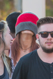 *EXCLUSIVE* Paris Jackson does her best to hide from the cameras