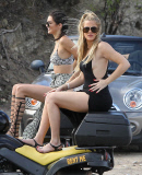 Semi-Exclusive... Kendall Jenner & Khloe Kardashian Go Four-Wheeling In St. Barts - NO INTERNET USE WITHOUT PRIOR AGREEMENT 