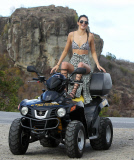 Semi-Exclusive... Kendall Jenner & Khloe Kardashian Go Four-Wheeling In St. Barts - NO INTERNET USE WITHOUT PRIOR AGREEMENT 
