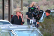 *EXCLUSIVE* Kiefer Sutherland is a Lone Cowboy on new Music Video set