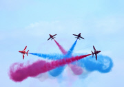 FAMEFLYNET - GV Exclusive: Mysterious Image Of Jesus Christ Appears In Smoke During Red Arrows Aerial Display