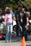Katie Holmes heads to the Diner with Stefania Owen for "All We Had"