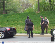 Batman pulled over by police, Montgomery, Maryland, America - 21 Mar 2012