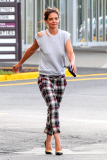 *EXCLUSIVE* Katie Holmes is Plaid Cute in NYC